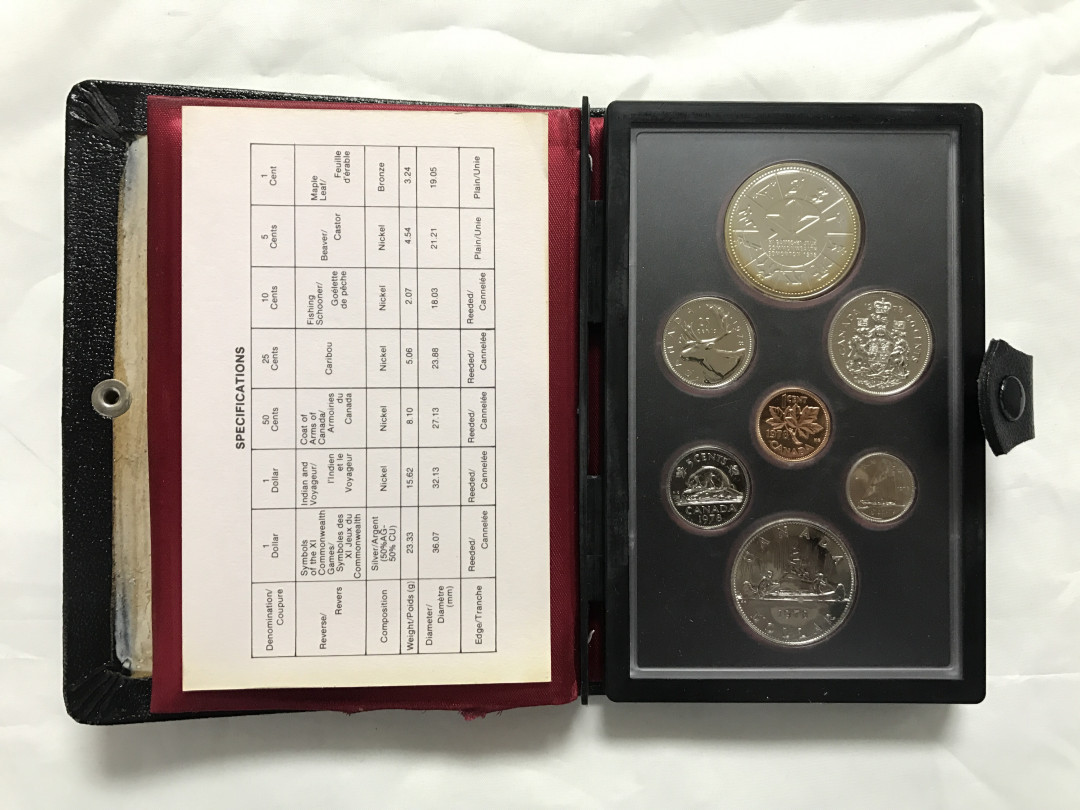 【随心拍&Getcoins】现代金银币拍卖第四十二期 1978年加拿大英联邦运动会纪念精制套币