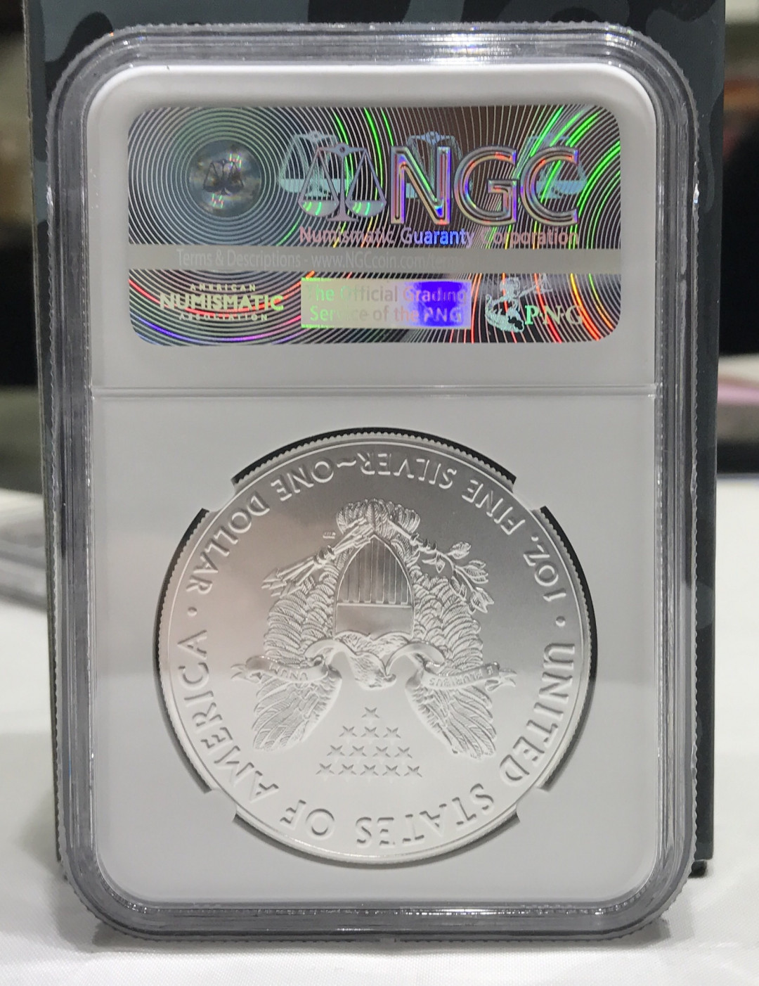 【随心拍&Getcoins】现代金银币拍卖第四十二期 美国2016年鹰洋30周年女神1盎司纪念银NGC70首日标