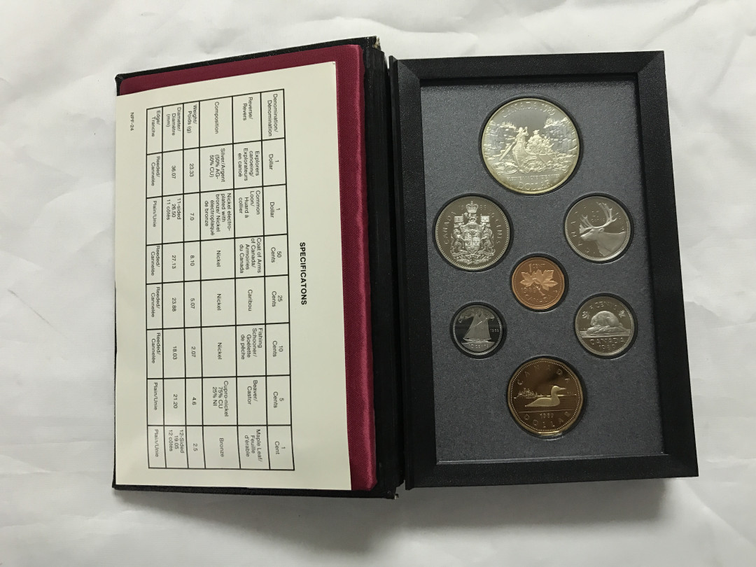 【随心拍&Getcoins】现代金银币拍卖第四十二期 1989年加拿大探险家纪念精制套币