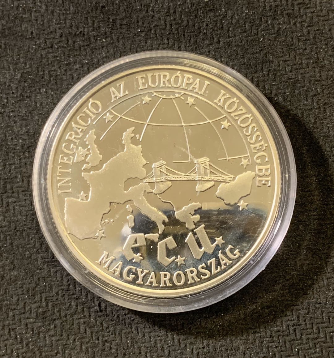 紫瑗钱币—微拍第六期  外国现代银币场 匈牙利 1993年 欧盟货币联盟 500福林 31.46克 0.925银 精制