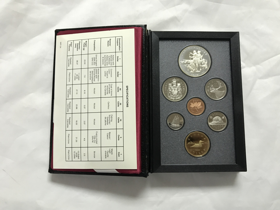 【随心拍&Getcoins】现代金银币拍卖第四十二期 1990年加拿大亨利.凯尔西创业300周年精制套币 