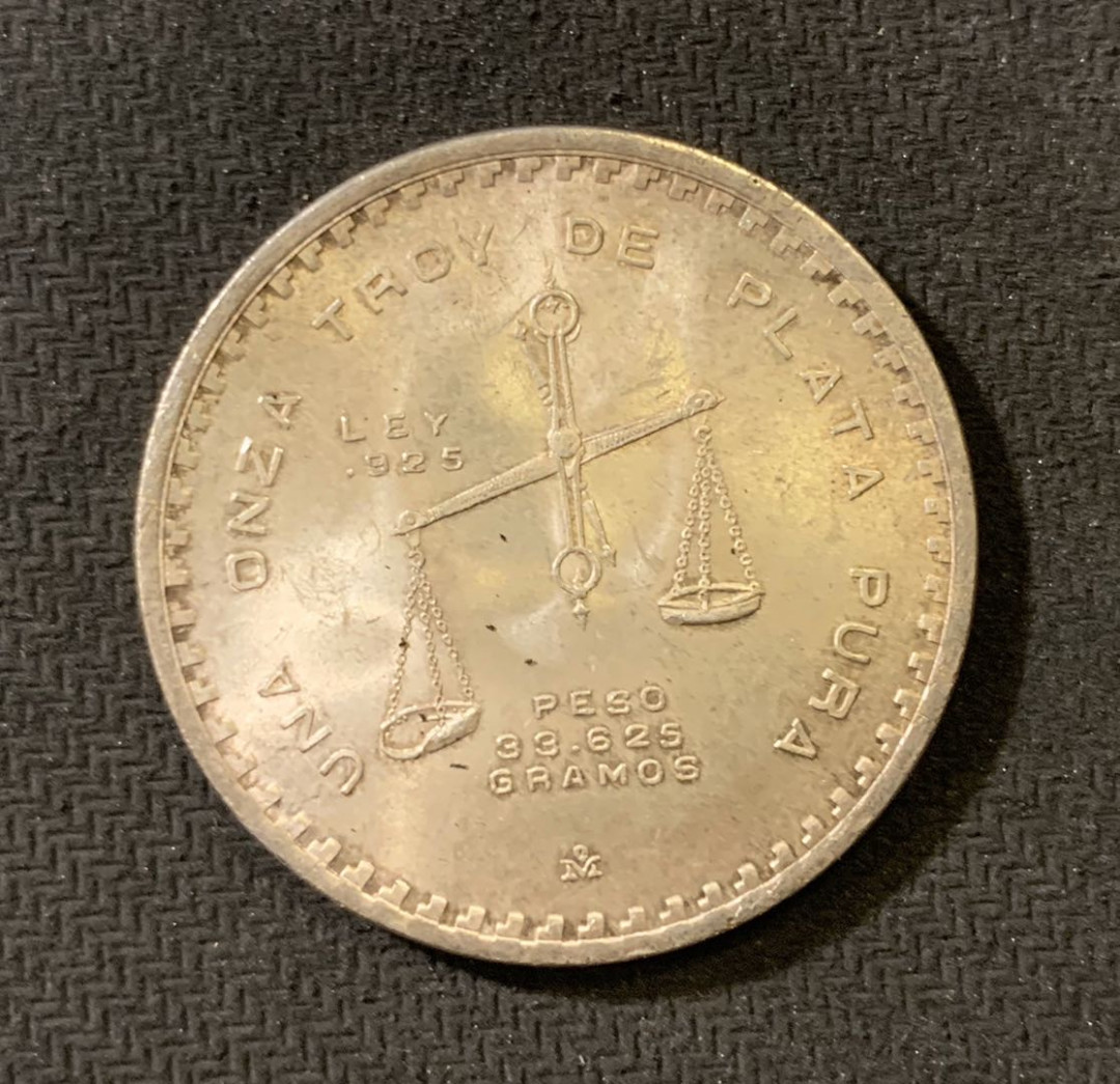 紫瑗钱币—微拍第六期  外国现代银币场 墨西哥 1978年  天平 1盎司 银币 33.625克 0.925银