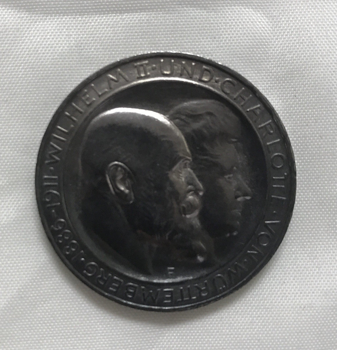 【随心拍&Getcoins】现代金银币拍卖第四十二期 符腾堡1911年3马克金婚纪念年银币五彩包浆好品