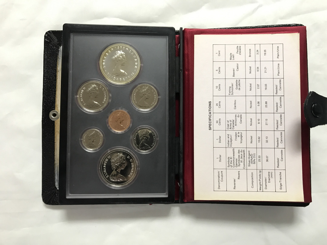 【随心拍&Getcoins】现代金银币拍卖第四十二期 1978年加拿大英联邦运动会纪念精制套币