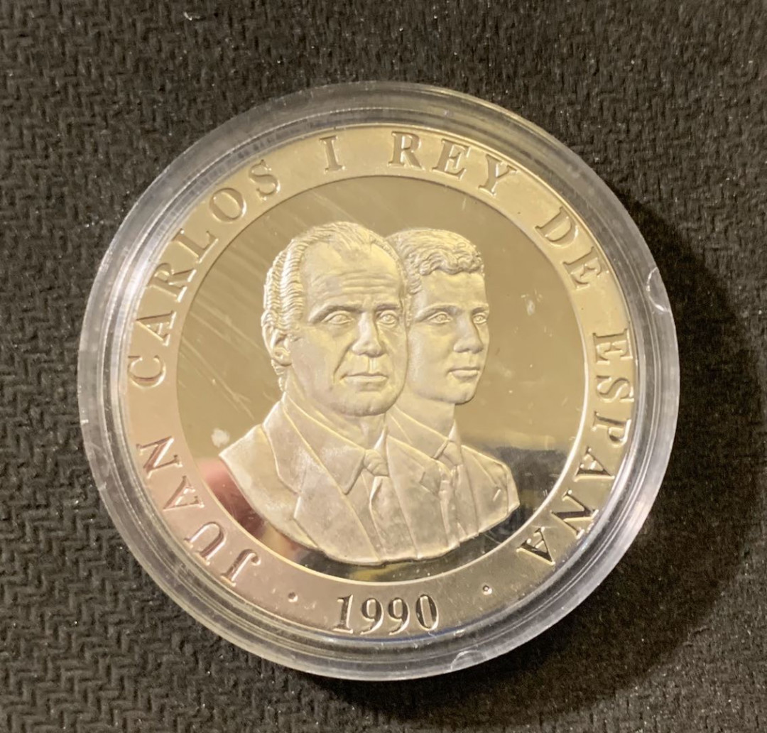 紫瑗钱币—微拍第六期  外国现代银币场 西班牙 1990年 皮划艇 2000比塞塔 27克 0.925银 精制