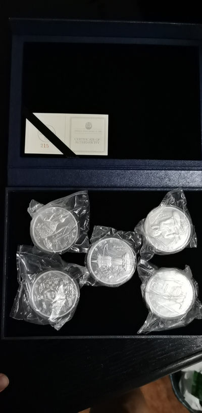 CSIS-GREAT评级精品钱币拍卖第十六期 - 朝鲜2012年历史与文化遗产系列新版2OZ精制纪念银币5枚全套