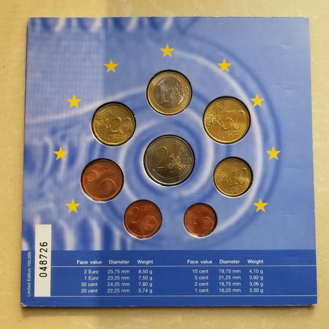 【随心拍&Getcoins】现代金银币拍卖第四十二期 少见希腊造币厂2004年硬币套装，全套8枚
