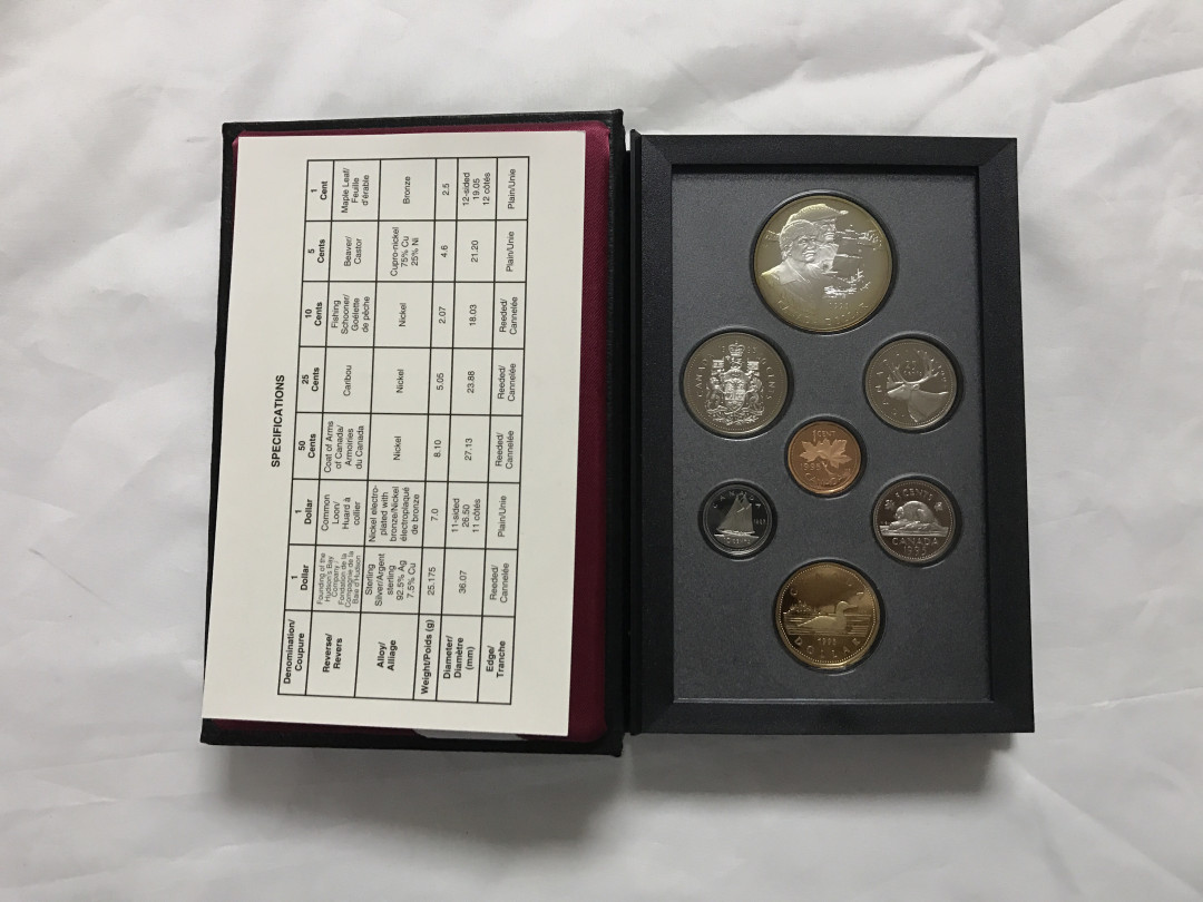【随心拍&Getcoins】现代金银币拍卖第四十二期 1995年加拿大哈德逊湾纪念精制套币 