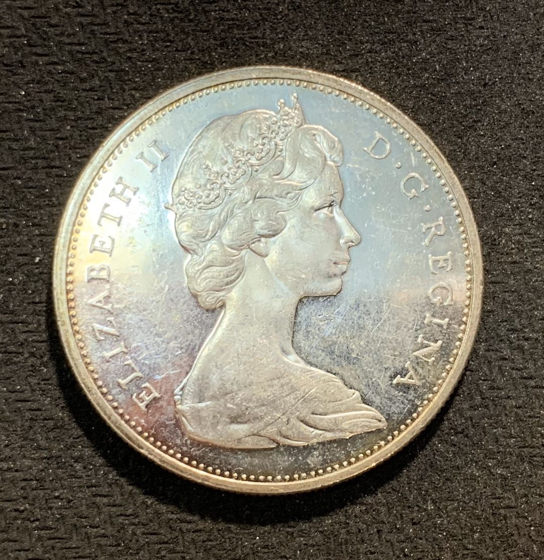 紫瑗钱币—微拍第七期   加拿大 1965年 1元 23.5克 0.8银