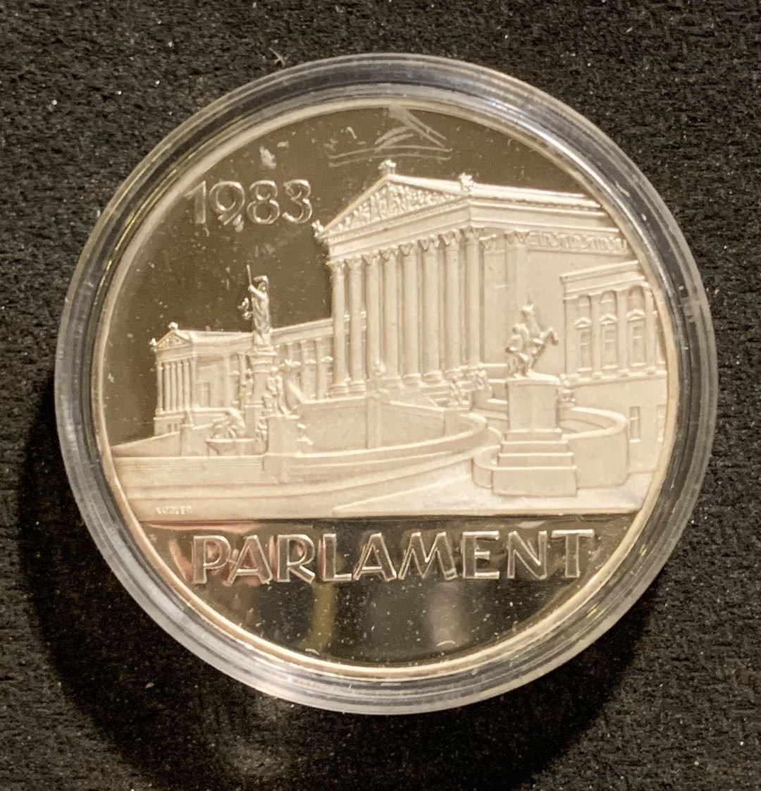 紫瑗钱币—微拍第七期   奥地利 1983年 奥地利议会 500先令 银币 精制