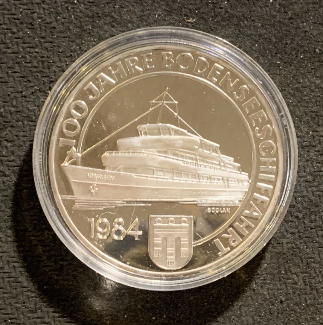 紫瑗钱币—微拍第七期   奥地利 1984年 博登湖 500先令 银币 精制