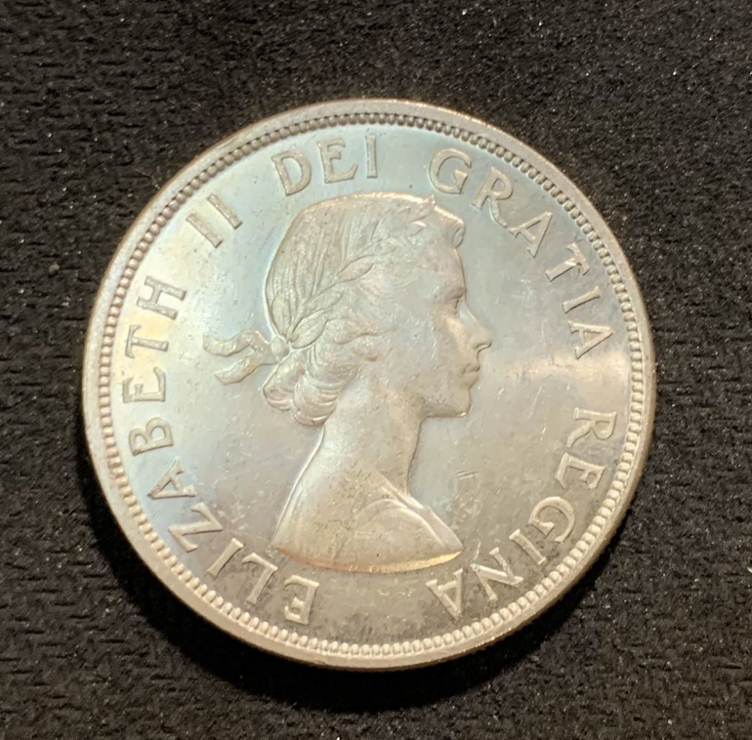 紫瑗钱币—微拍第七期   加拿大 1958年 哥伦比亚百年 1元 23.5克 0.8银 BU