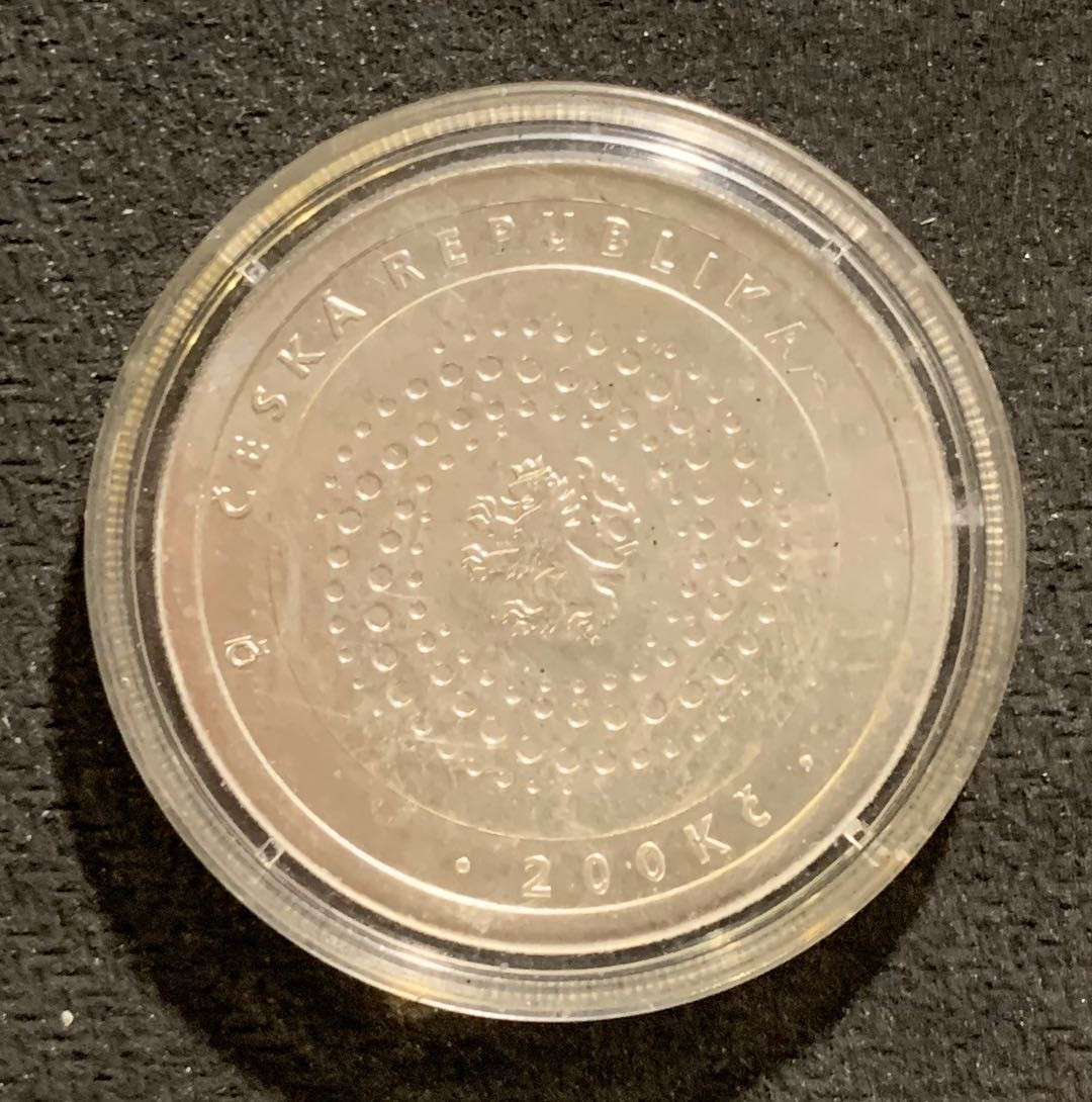 紫瑗钱币—微拍第七期   捷克 2000年 千禧年 200克朗 银币 