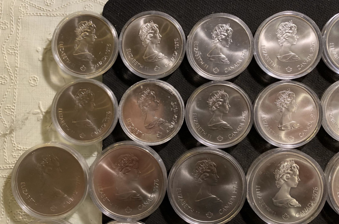 紫瑗钱币—微拍第七期   加拿大 蒙特利尔奥运会 28枚 大全套 共1020克 0.925银