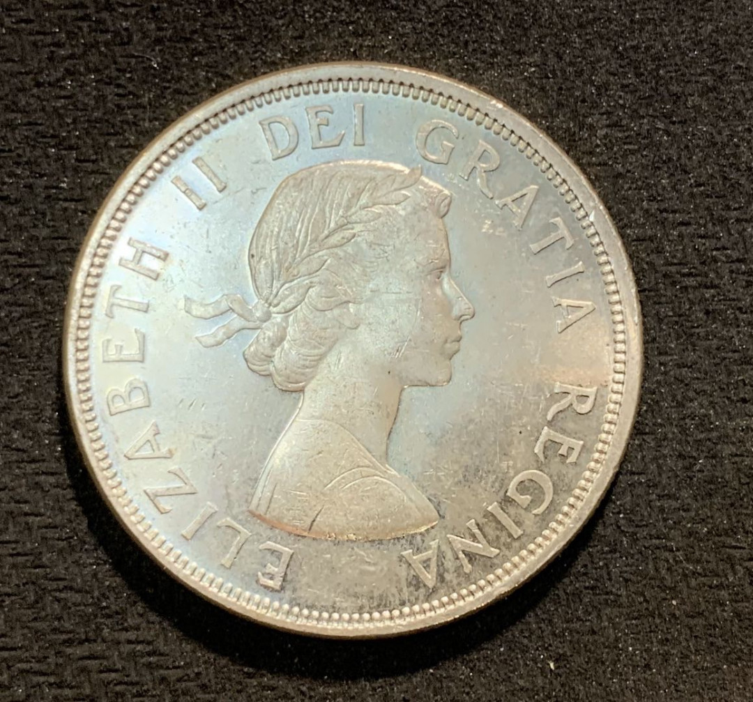 紫瑗钱币—微拍第七期   加拿大 1964年  夏洛特百年 1元 23.5克 0.8银 BU