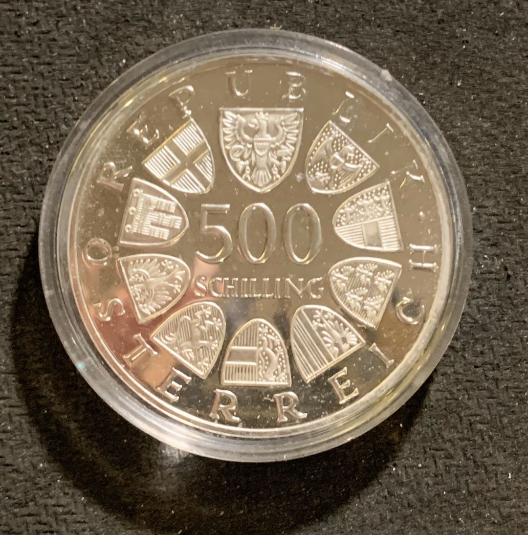 紫瑗钱币—微拍第七期   奥地利 1983年 世界杯跳马锦标赛 500先令 银币 精制