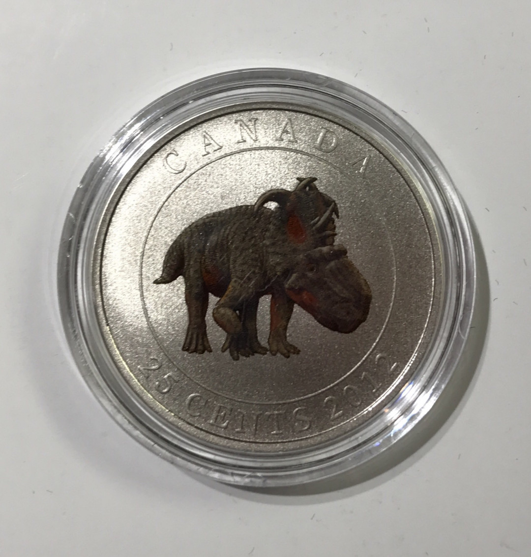 【随心拍&Getcoins】现代金银币拍卖第四十二期 获奖币2012年加拿大夜光恐龙厚鼻龙