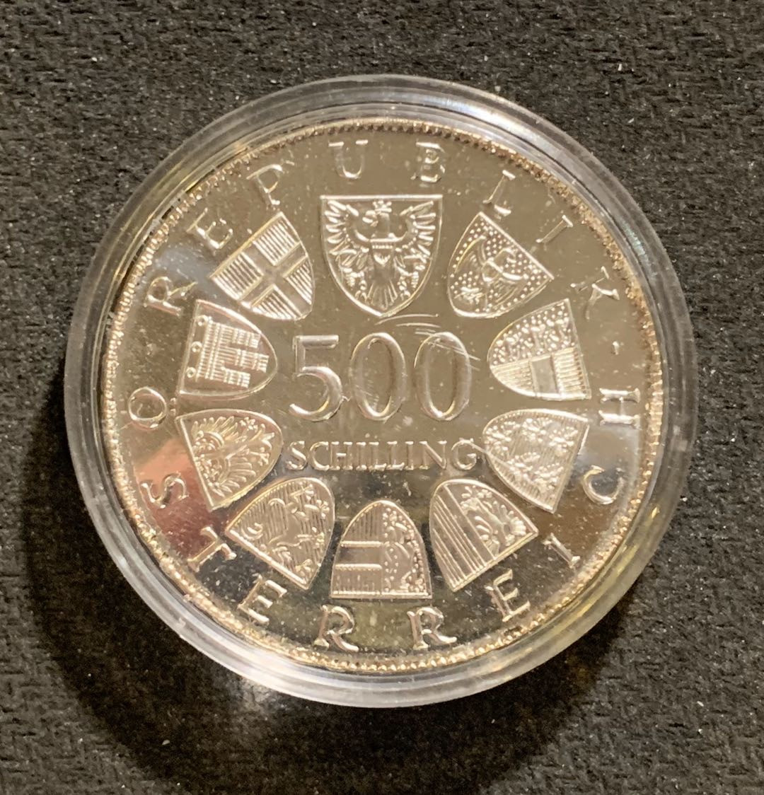 紫瑗钱币—微拍第七期   奥地利 1981年 宗教宽许特许令 500先令 银币 精制