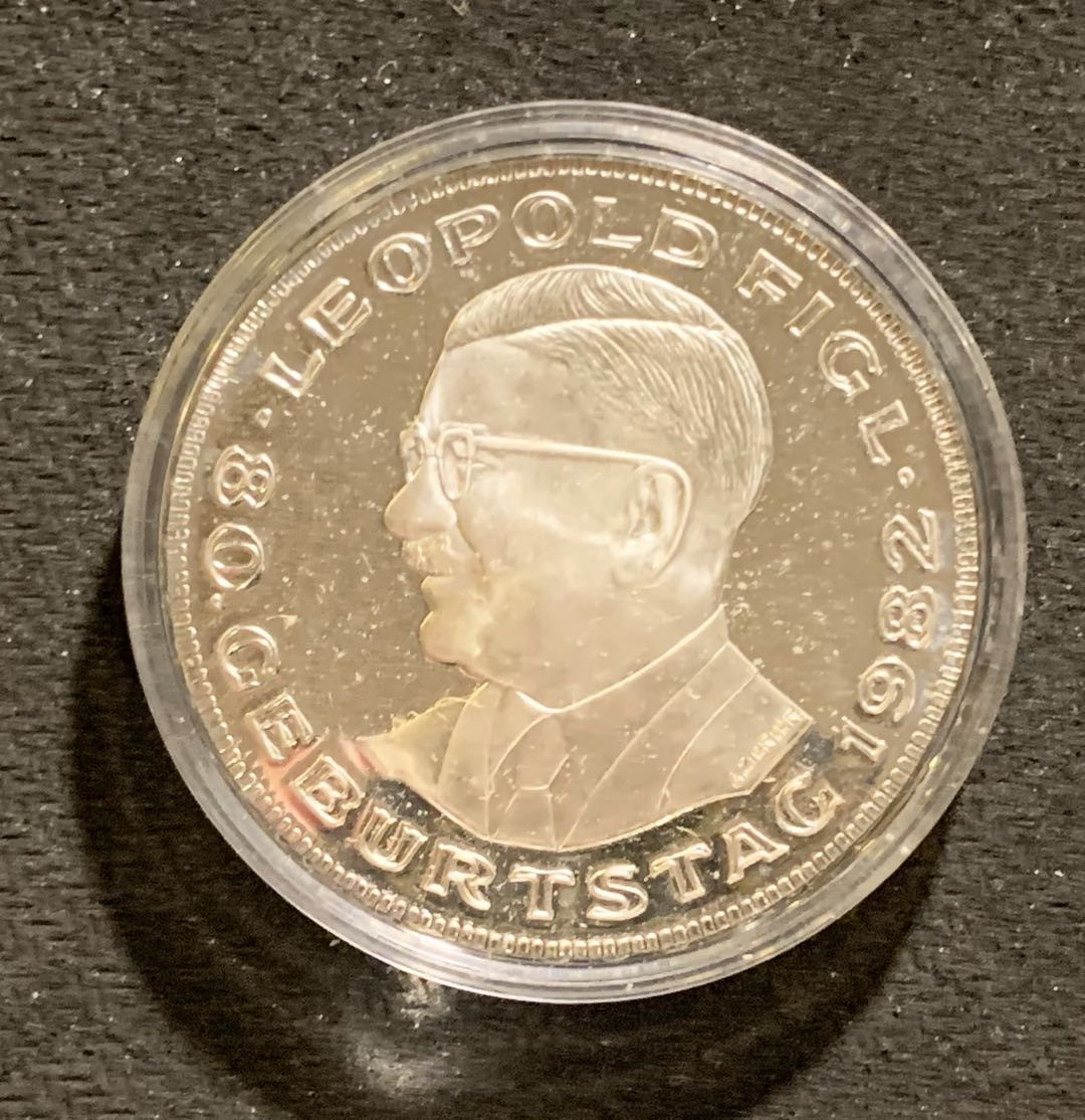 紫瑗钱币—微拍第七期   奥地利 1982年  费格尔80周年 500先令 银币 精制