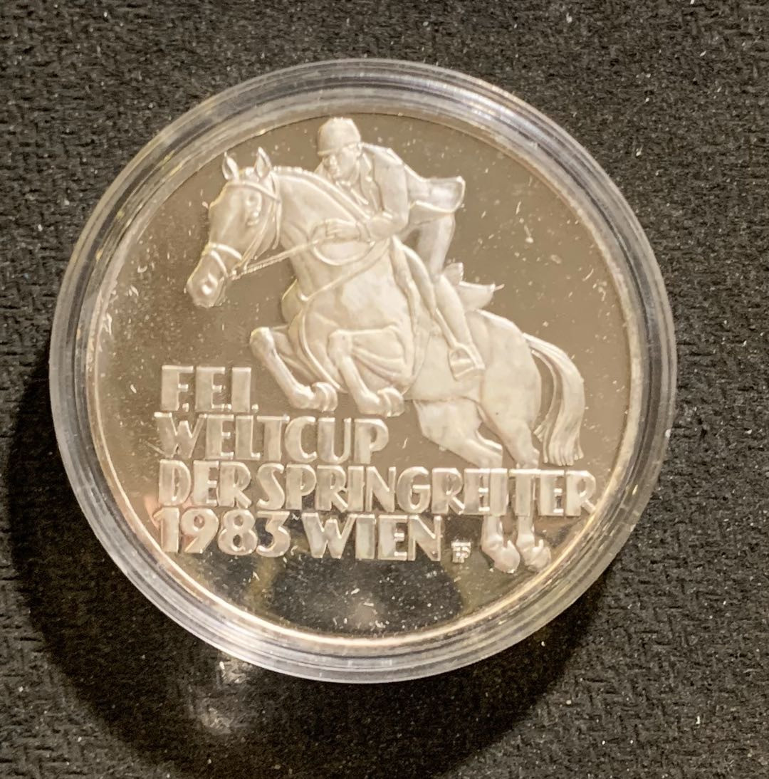 紫瑗钱币—微拍第七期   奥地利 1983年 世界杯跳马锦标赛 500先令 银币 精制