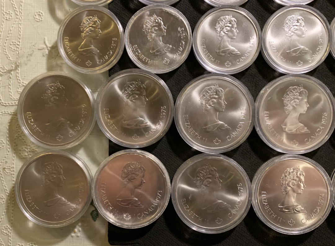 紫瑗钱币—微拍第七期   加拿大 蒙特利尔奥运会 28枚 大全套 共1020克 0.925银