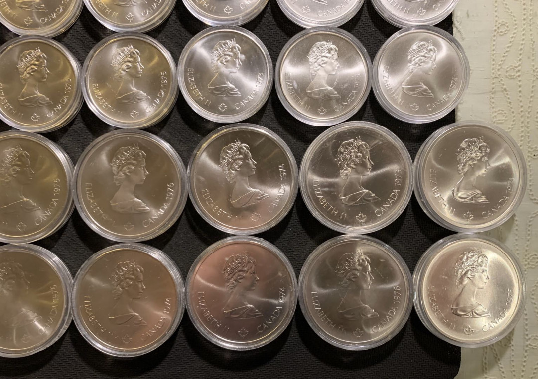 紫瑗钱币—微拍第七期   加拿大 蒙特利尔奥运会 28枚 大全套 共1020克 0.925银