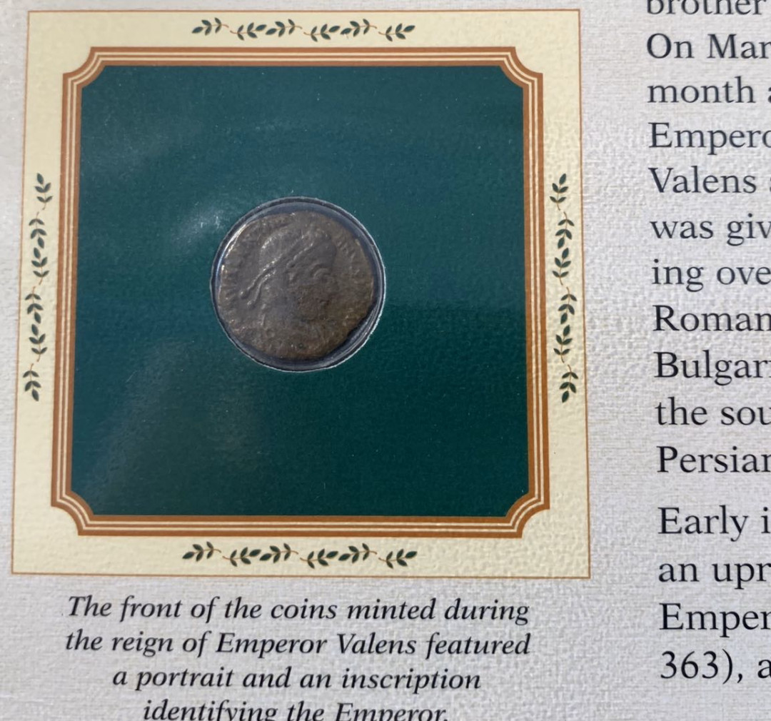 紫瑗钱币—微拍第九期  罗马帝国 瓦伦斯国王 铜币 一枚 带册