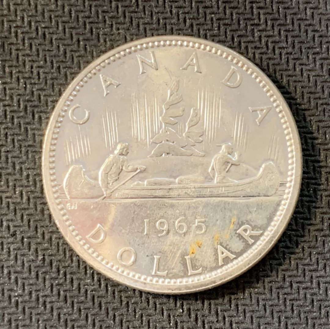 紫瑗钱币—微拍第九期  加拿大 1965年 1元 23.5克 0.8银