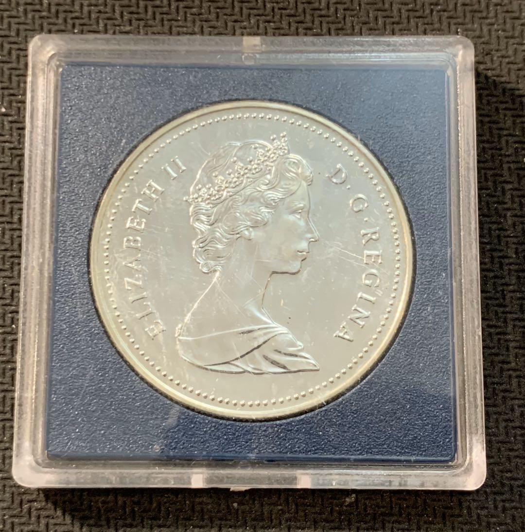 紫瑗钱币—微拍第11期  中外现代银币场 加拿大 1987年 大卫船长 1元 23.3克 0.5银