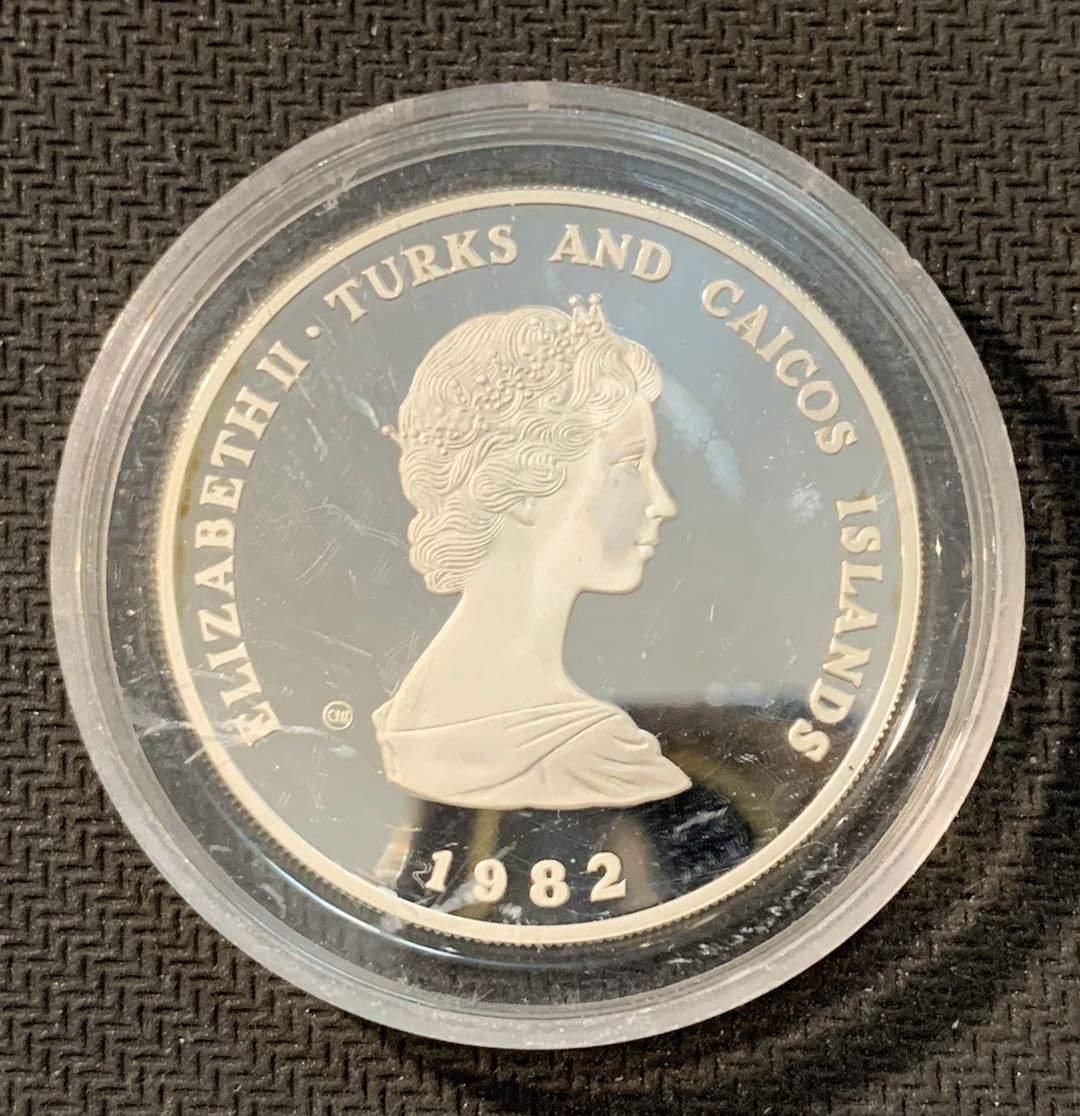 紫瑗钱币—微拍第11期  中外现代银币场 特克斯与凯恩斯  1982年 西班牙世界杯 守门 10元 23.28克 0.925银 精制