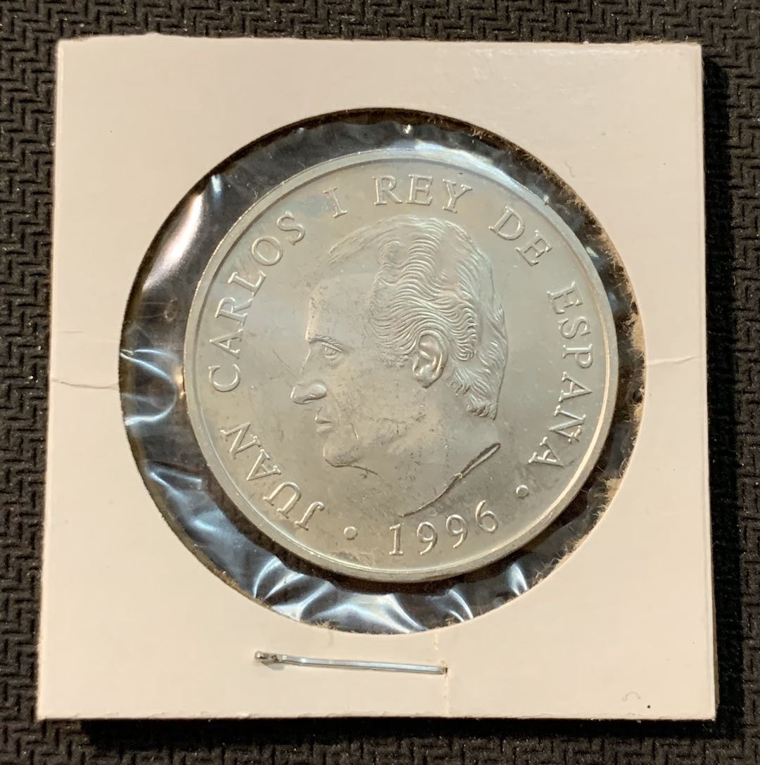 紫瑗钱币—微拍第11期  中外现代银币场 西班牙 1996年 达吉亚 2000比塞塔 18克 0.925银