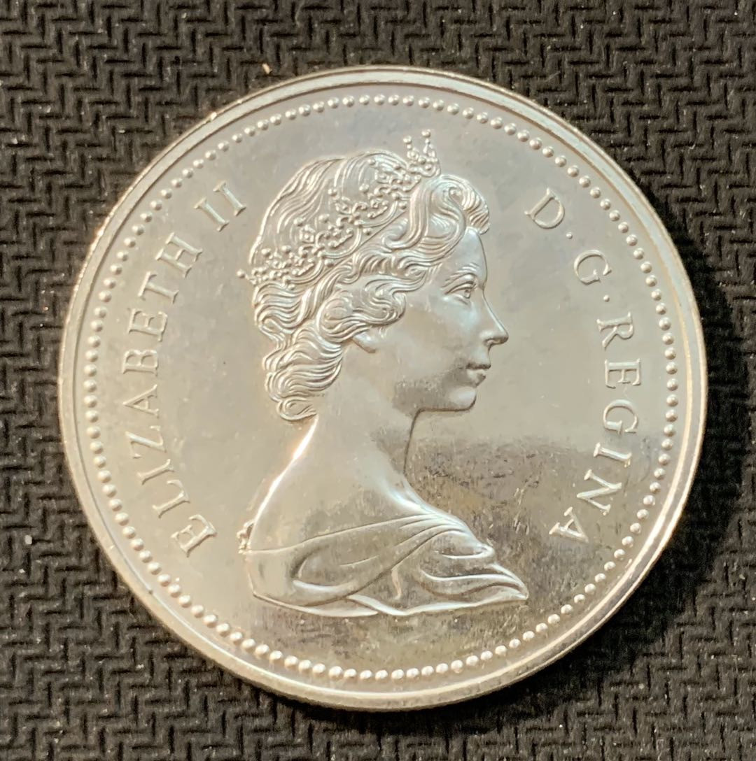 紫瑗钱币—微拍第11期  中外现代银币场 加拿大 1974年 温伯尼建市100周年 1元 23.5克 0.5银