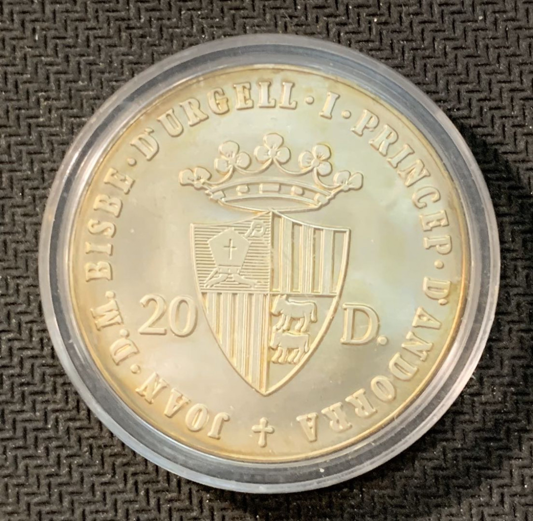 紫瑗钱币—微拍第11期  中外现代银币场 安道尔 1988年 汉城奥运会 场馆  16克 0.9银