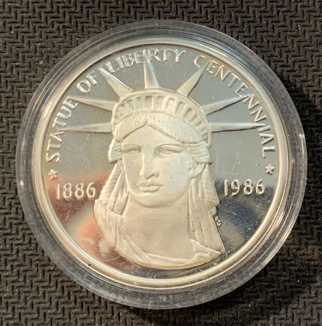 紫瑗钱币—微拍第11期  中外现代银币场 美国 1986年 亨利 福特 银章 28.35克 0.925银 精制