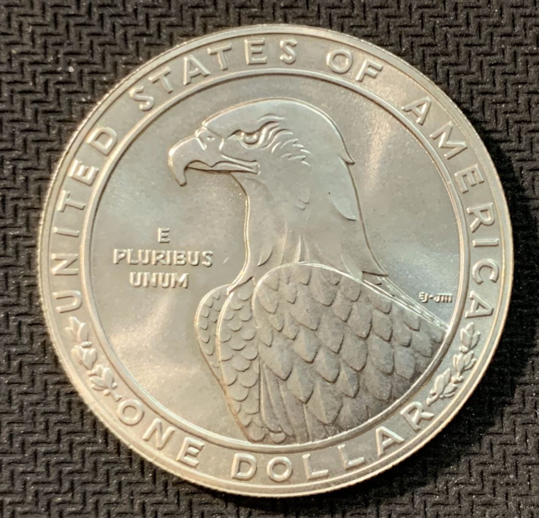 紫瑗钱币—微拍第11期  中外现代银币场 美国 1983年  洛杉矶奥运会 铁饼 1元  26.73克 0.9银