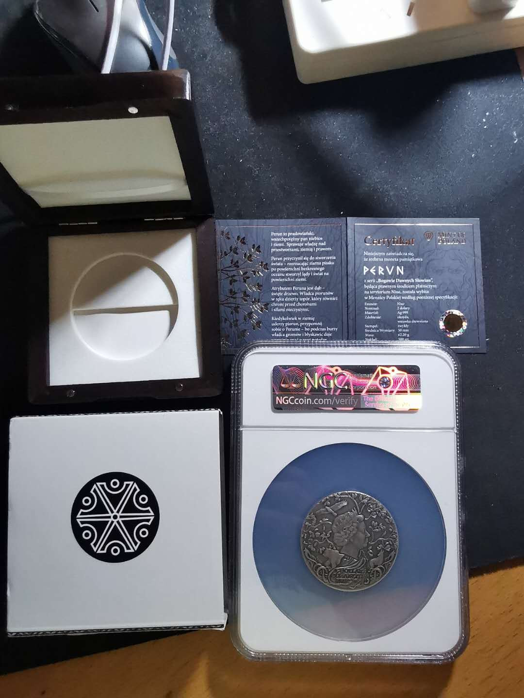 【鲸贝乐淘】千字文·第“推位让国”号拍卖 【北欧战神】纽币NGC MS70分,超大个头