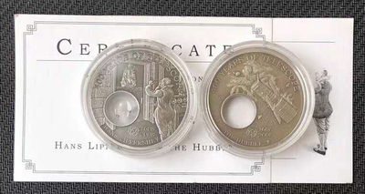 【随心拍&GetCoins】现代金银币拍卖第四十三期 帕劳2008年望远镜发明400周年纪念两枚银币 