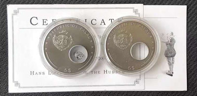 【随心拍&GetCoins】现代金银币拍卖第四十三期 帕劳2008年望远镜发明400周年纪念两枚银币 