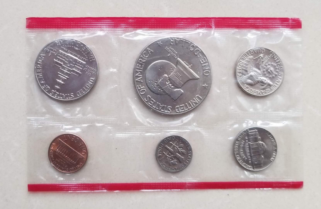 【随心拍&GetCoins】现代金银币拍卖第四十三期 美国1976年独立200周年纪念币套装6枚，造币厂原包装。