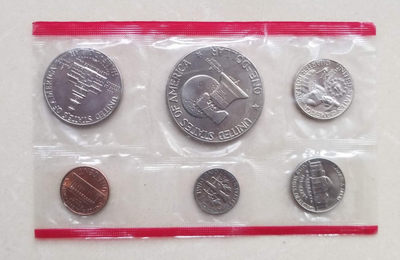 【随心拍&GetCoins】现代金银币拍卖第四十三期 美国1976年独立200周年纪念币套装6枚，造币厂原包装。