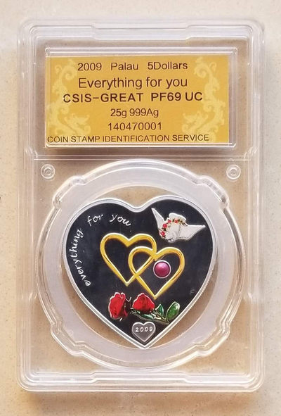 【随心拍&GetCoins】现代金银币拍卖第四十三期 帕劳2009年