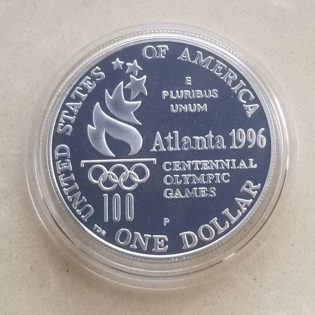 【币观天下】第九十五期钱币拍卖 克劳斯获奖币!美国1996年亚特兰大残奥会纪念银币