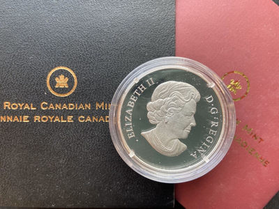 【随心拍&GetCoins】现代金银币拍卖第四十三期 【加拿大】加拿大镶嵌玻璃工艺蜜蜂银币