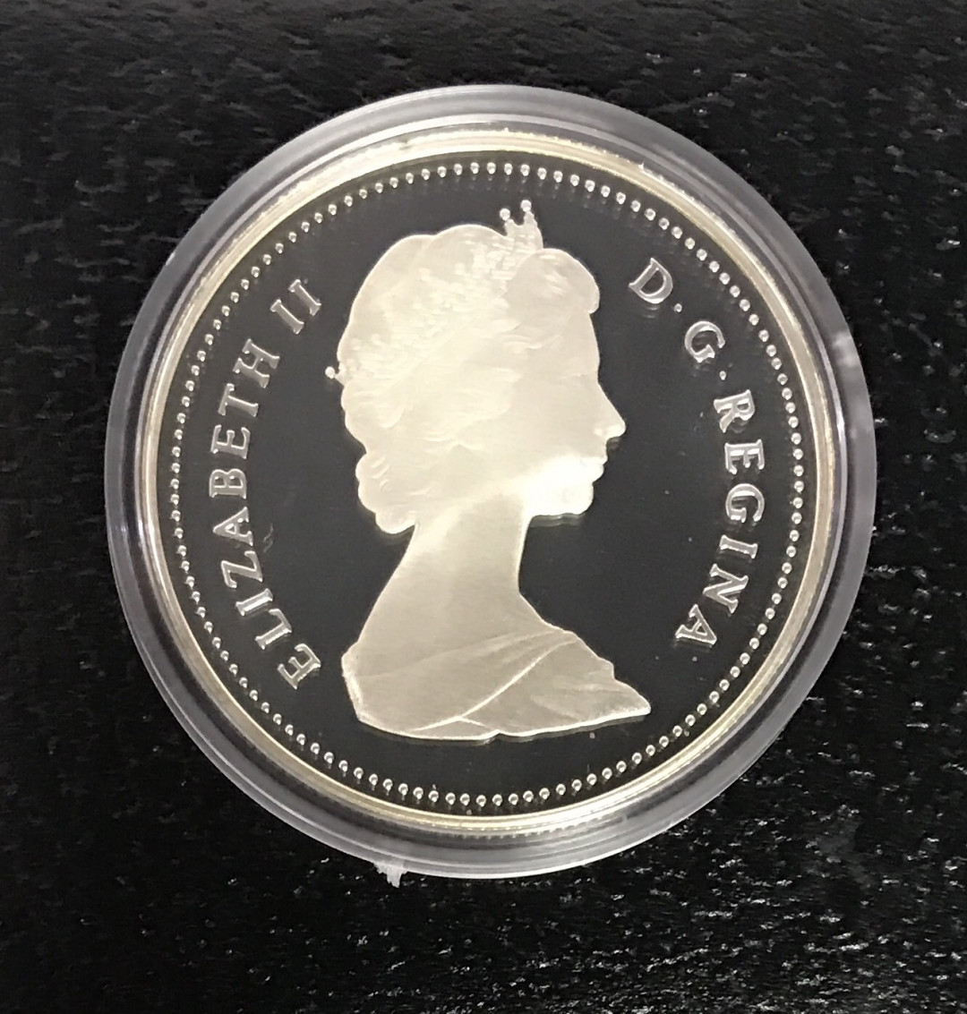 【随心拍&GetCoins】现代金银币拍卖第四十三期 加拿大获奖币1987年加拿大1加元发现戴维斯海峡带盒证