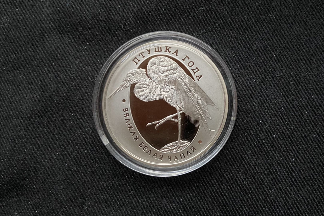 【币观天下】第九十五期钱币拍卖 【白俄罗斯】白俄罗斯 2008年发行大白鹭纪念镍币