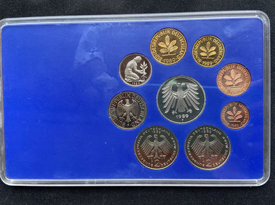 【随心拍&GetCoins】现代金银币拍卖第四十三期 【德国】1989精致币册子