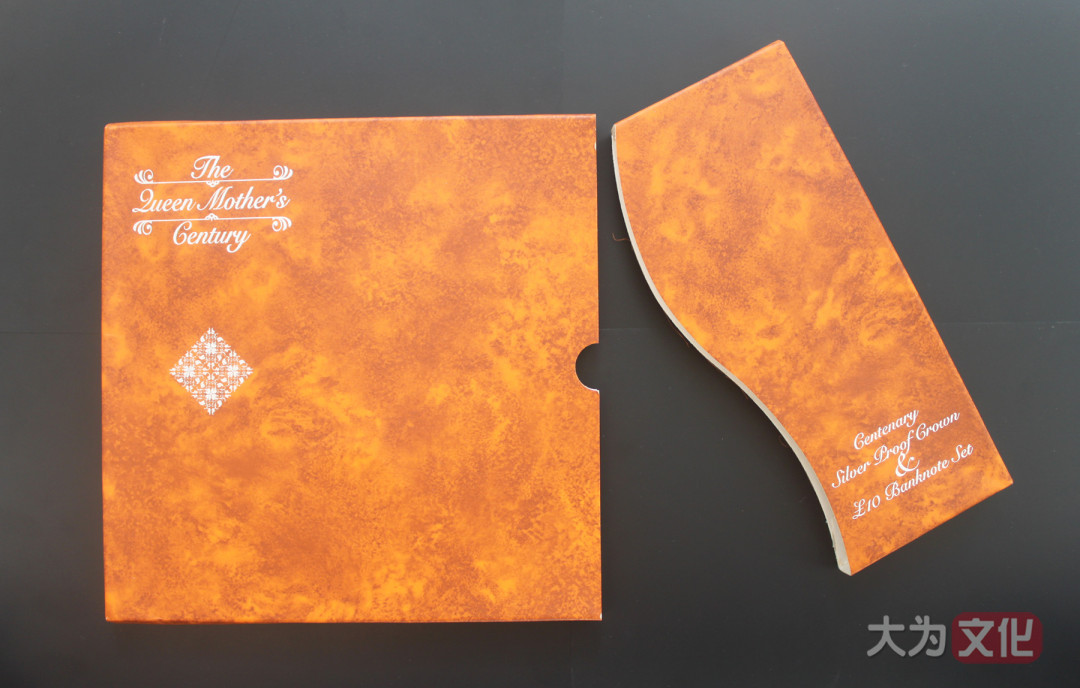 【大为文化】    世界纸币 / 冬拍 / 第二期    【2019】    英国  英国女王(伊丽莎白二世)母亲诞辰100周年纪念册装  2000年 