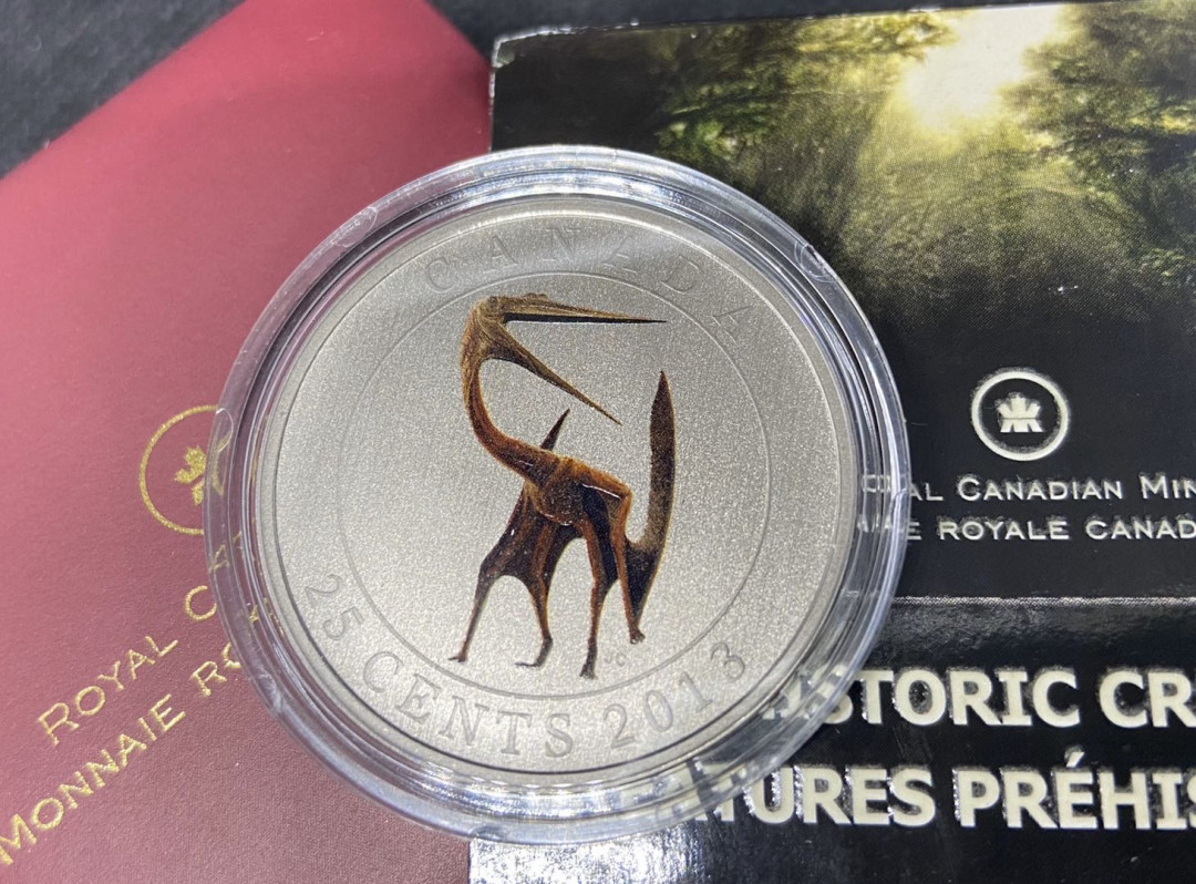 【币观天下】第九十五期钱币拍卖 【加拿大】2013夜光恐龙镍币