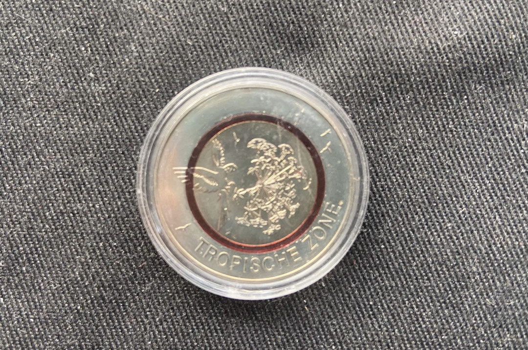 【币观天下】第九十五期钱币拍卖 【德国】德国2017年镶嵌塑料5欧元镍币