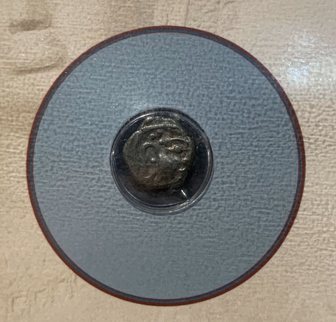 紫瑗钱币—微拍第12期  古代印度 印度教 银币 一枚 带册